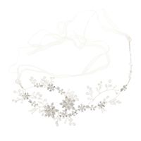 Fashion Bridal Wedding Hair Accessories Alloy Flower Pearl Hairband main image 5