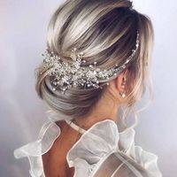 Mode Simple Mariage Nuptiale Coiffure Crysta Accessoires De Cheveux main image 3