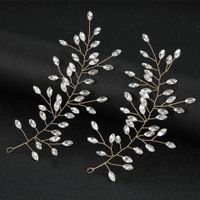 Fashion Full-drill Hairpin Diamond Leaf Shape Hair Accessories main image 4