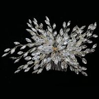 Art Und Weise Eingelegte Diamantart Und Weiseblumen-brauthaarnadel main image 1