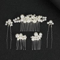Retro Baroque Pearl Hair Fork Bridal Hairpin Hair Accessories Set main image 1