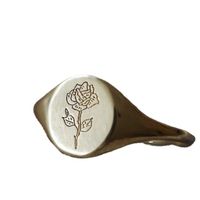 New Rose Flower Carved Pattern Fashion Women's Alloy Ring main image 6
