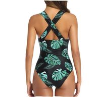 2022 European And American New Sexy V-neck Hollow Mesh One-piece Swimsuit Swimsuit  New main image 6