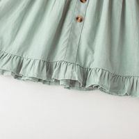 Summer Clothes Skirt Simple Little Girl Baby Solid Color Suspender Skirt main image 3