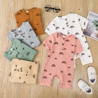 New Baby Short-sleeved Romper Korean Casual One-piece Children's Clothing main image 1