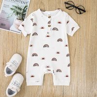 New Baby Short-sleeved Romper Korean Casual One-piece Children's Clothing main image 3