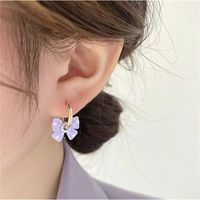 Fashion Spring Retro Bow Dot Alloy Earrings Female main image 4