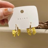 Fashion Spring Retro Bow Dot Alloy Earrings Female main image 5