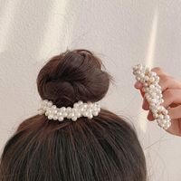 Simple Pearl Hair Rope Bracelet Dual-use Retro Accessories main image 1