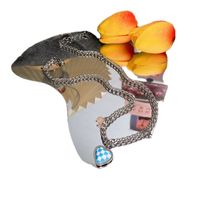 Fashion Heart-shaped Checkerboard Sweater Female Accessories main image 3