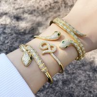 Fashion Hip-hop Snake Bracelet Retro Snake Copper Bracelet main image 1