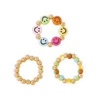 Ethnic Style Color Beaded Smiley Star Fashion Alloy Ring Set main image 6