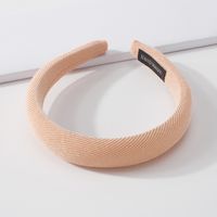 Einfaches, Einfarbiges Schwamm-stirnband Mit Breiter Krempe main image 5