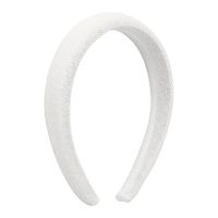 Simple Solid Color Sponge Wide-brimmed Headband main image 6