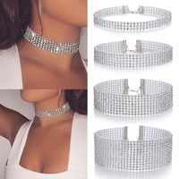 Fashion Short Collarbone Necklace Multi-layer Full Diamond Necklace Wholesale main image 2