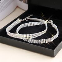 Fashion Short Collarbone Necklace Multi-layer Full Diamond Necklace Wholesale main image 5