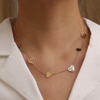 304 Stainless Steel 14K Gold Plated Simple Style Heart main image 1