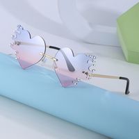 Gafas De Sol De Baile Con Forma De Corazón Para Mujer Con El Corazón Roto De Diamantes A La Moda main image 1