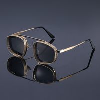 Gafas De Sol De Moda Retro Con Agujeros Irregulares Para Hombre Al Por Mayor main image 3
