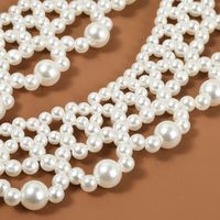 Simple Braided Pearl Necklace Female Handmade Shawl Pendant Jewelry main image 5