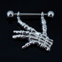 Edelstahl-galvanik Palmenförmiger Brustring-durchstich-schmuckgroßverkauf sku image 1