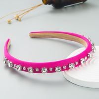 Fashion Shiny Rhinestone Baroque Headband Thin Edge Hair Accessories main image 4