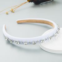 Fashion Shiny Rhinestone Baroque Headband Thin Edge Hair Accessories sku image 5