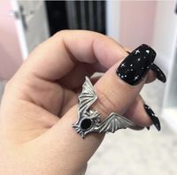 Halloween Creative Bat Flying Alloy Male's Ring sku image 1
