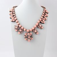 New Baroque Exaggerated Full Diamond Hand-woven Necklace Ladies sku image 10
