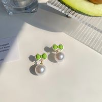 New Female Simple Green Geometric Alloy Stud Earrings sku image 6