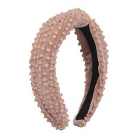Solid Color Bead Wide-brimmed Knot Headband sku image 4