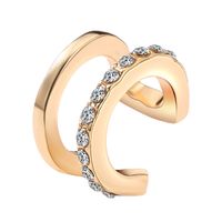 Modische Diamant-verkrustete C-förmige Legierung-ohrbein-clips sku image 6