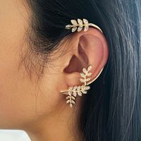 Fashion Long Asymmetrical Tassel Diamond Ear Clips Without Ear Holes sku image 6