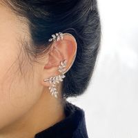 Fashion Long Asymmetrical Tassel Diamond Ear Clips Without Ear Holes sku image 8