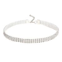 Fashion Short Collarbone Necklace Multi-layer Full Diamond Necklace Wholesale sku image 1