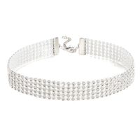 Fashion Short Collarbone Necklace Multi-layer Full Diamond Necklace Wholesale sku image 3