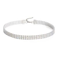 Fashion Short Collarbone Necklace Multi-layer Full Diamond Necklace Wholesale sku image 2
