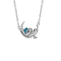 New Moon Cat On The Moon Clavicle Chain Alloy Necklace Wholesale sku image 4