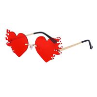 Fashion Diamond Heartbroken Heart-shaped Ladies Prom Sunglasses sku image 11