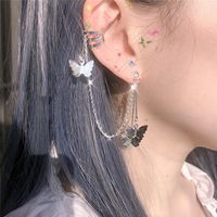 Fashion Butterfly Tassel Ear Bone Clip Simple Alloy Ear Clip sku image 1