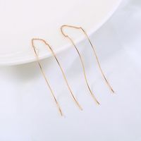 A Pair Of New Ins Fashion Jewelry S Shape Design Simple Tassel Earrings main image 9