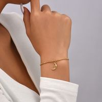 Fashion Moon 304 Stainless Steel 14K Gold Plated In Bulk main image 1