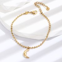 Fashion Moon 304 Stainless Steel 14K Gold Plated In Bulk main image 6