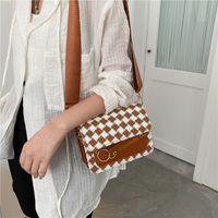 Spring New Women's Fashion Woolen One-shoulder Small Square Bag 18*14*7cm main image 4