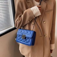 Fashion Chain Bag Women's Spring New Solid Color Small Square Bag 19.5*14.5*7cm main image 4