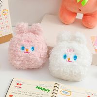 Korean Cartoon Cute Half-round Rabbit Plush Sanitary Napkin Storage Bag main image 3