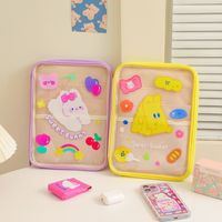 Girls Summer Cartoon Transparent Pvc 11 Inch Ipad Tablet Bag main image 4