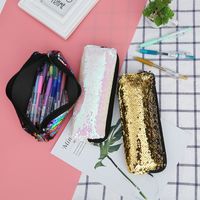 New Mermaid Sequin Zipper Cosmetic Bag 22*8 main image 2