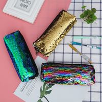 New Mermaid Sequin Zipper Cosmetic Bag 22*8 main image 3