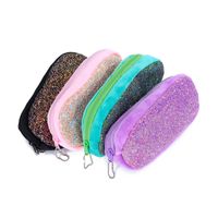 New Sequin Solid Color Cosmetic Storage Stationery Pencil Bag main image 5